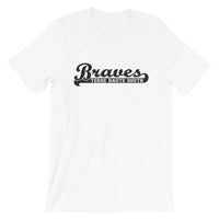 Terre Haute South HS Braves - Banner (black)  -  Short-Sleeve Unisex T-Shirt - EdgyHaute