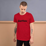 Attica Junior-Senior HS Red Ramblers - Ramblers Banner (black) - Short-Sleeve Unisex T-Shirt - EdgyHaute