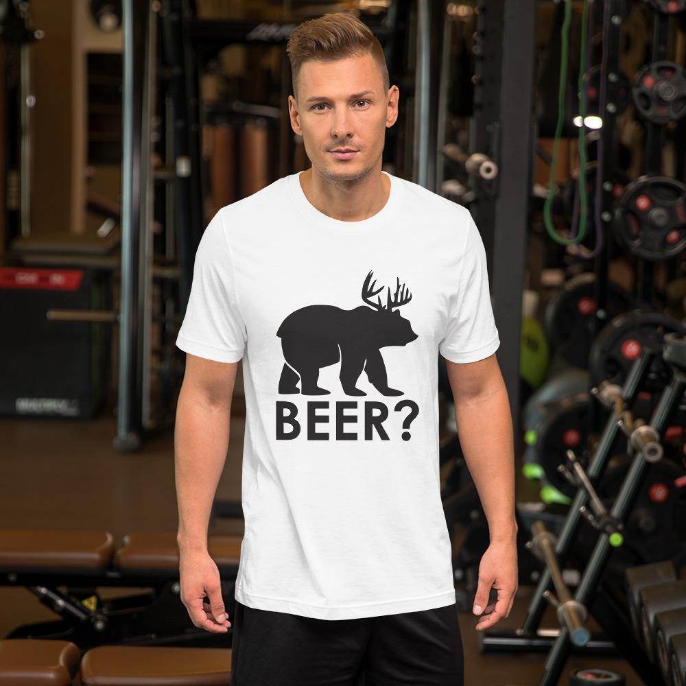 Beer? (black)  -  Short-Sleeve Unisex T-Shirt - EdgyHaute