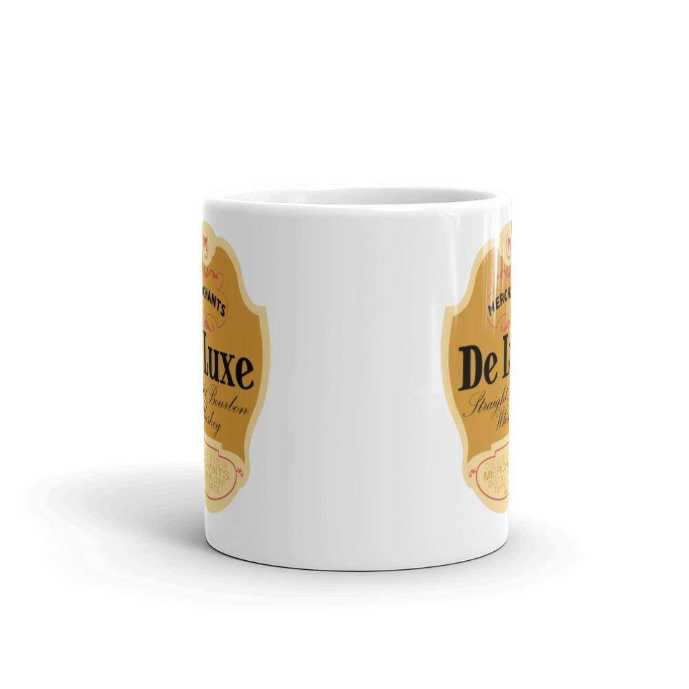 Deluxe Bourbon Whiskey / Merchants Distilling (design 1) - Terre Haute Indiana  -  Coffee Mug - EdgyHaute