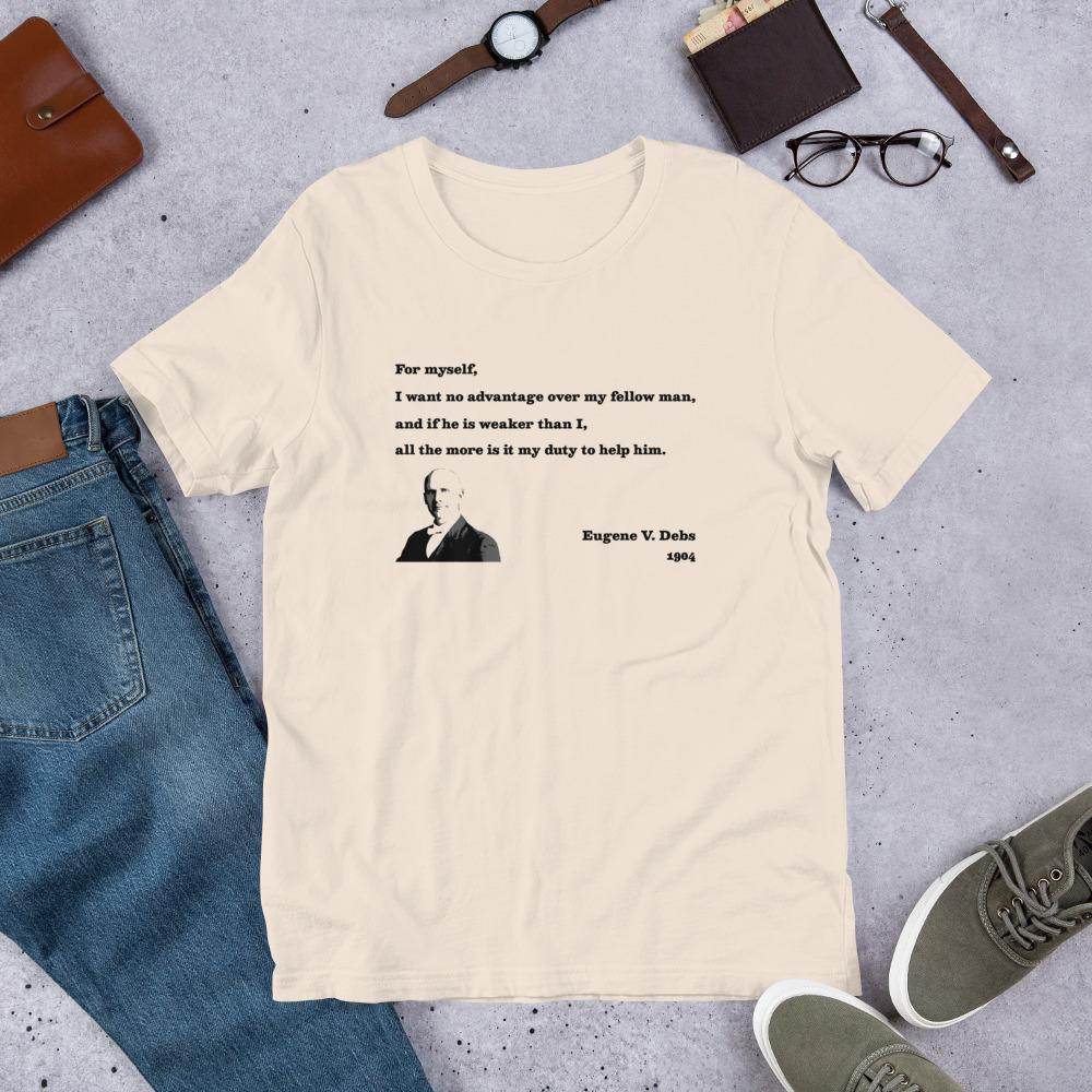 Eugene V. Debs - Design 9 (black/gray)  -  Short-Sleeve Unisex T-Shirt - EdgyHaute