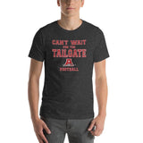 Attica Junior-Senior HS Red Ramblers - Tailgate (red/white)  -  Short-Sleeve Unisex T-Shirt - EdgyHaute