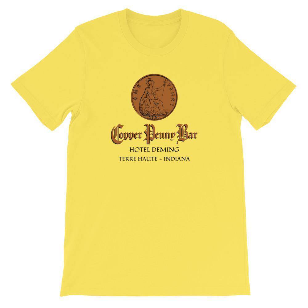 Copper Penny Bar - Terre Haute Indiana - Short-Sleeve Unisex T-Shirt - EdgyHaute