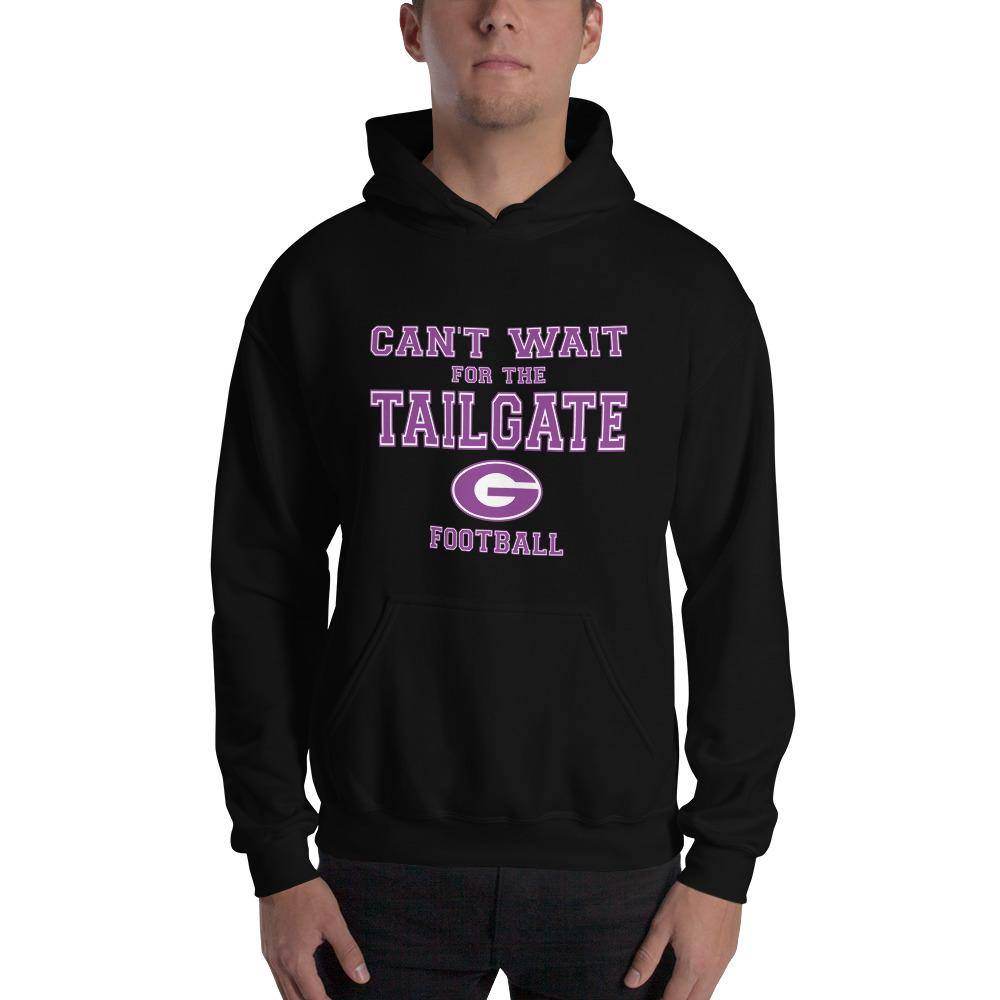 Greencastle HS Tiger Cubs - Tailgate (purple/white)  -  Hooded Sweatshirt - EdgyHaute