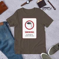 It's The Law To Smoke  -  Short-Sleeve Unisex T-Shirt - EdgyHaute