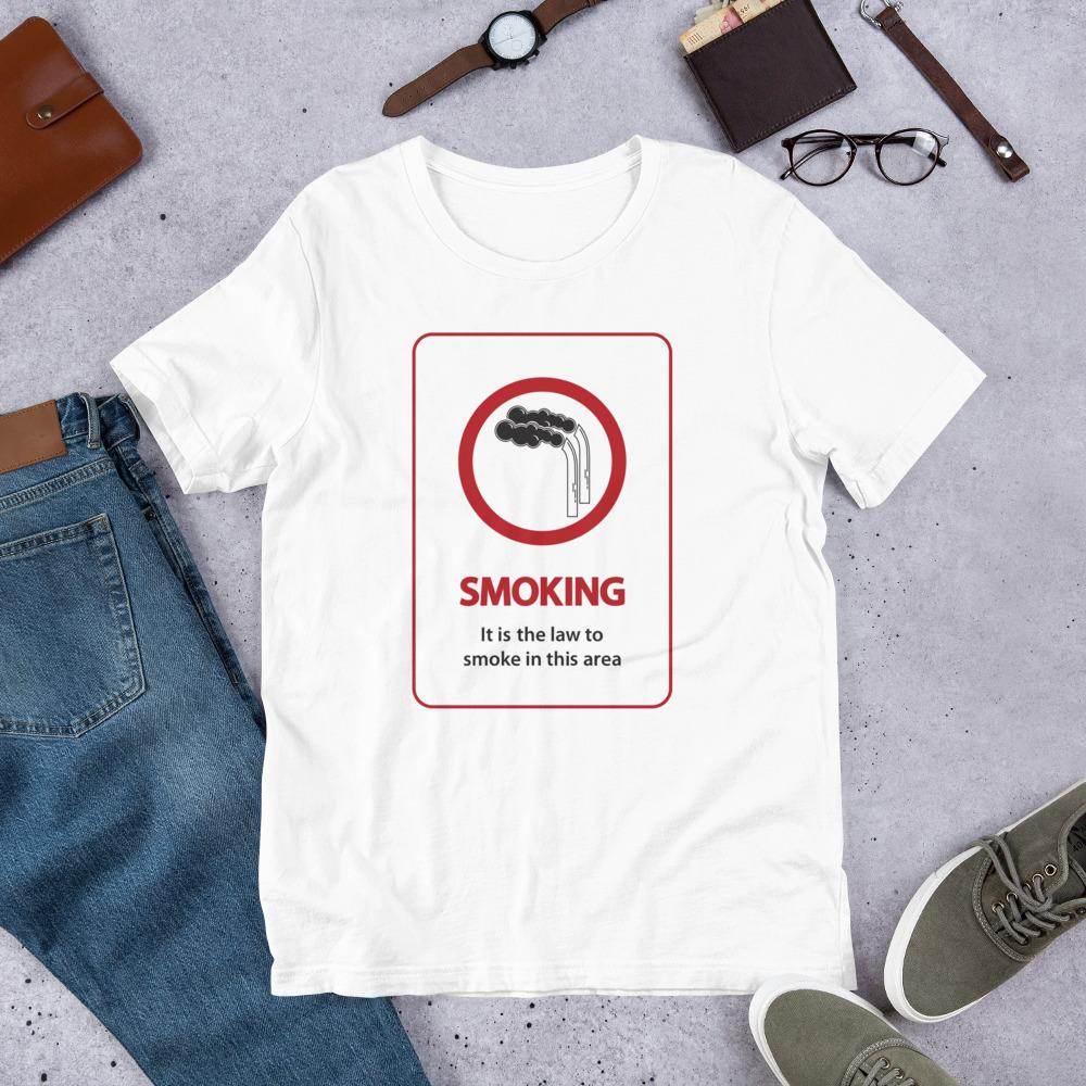 It's The Law To Smoke  -  Short-Sleeve Unisex T-Shirt - EdgyHaute