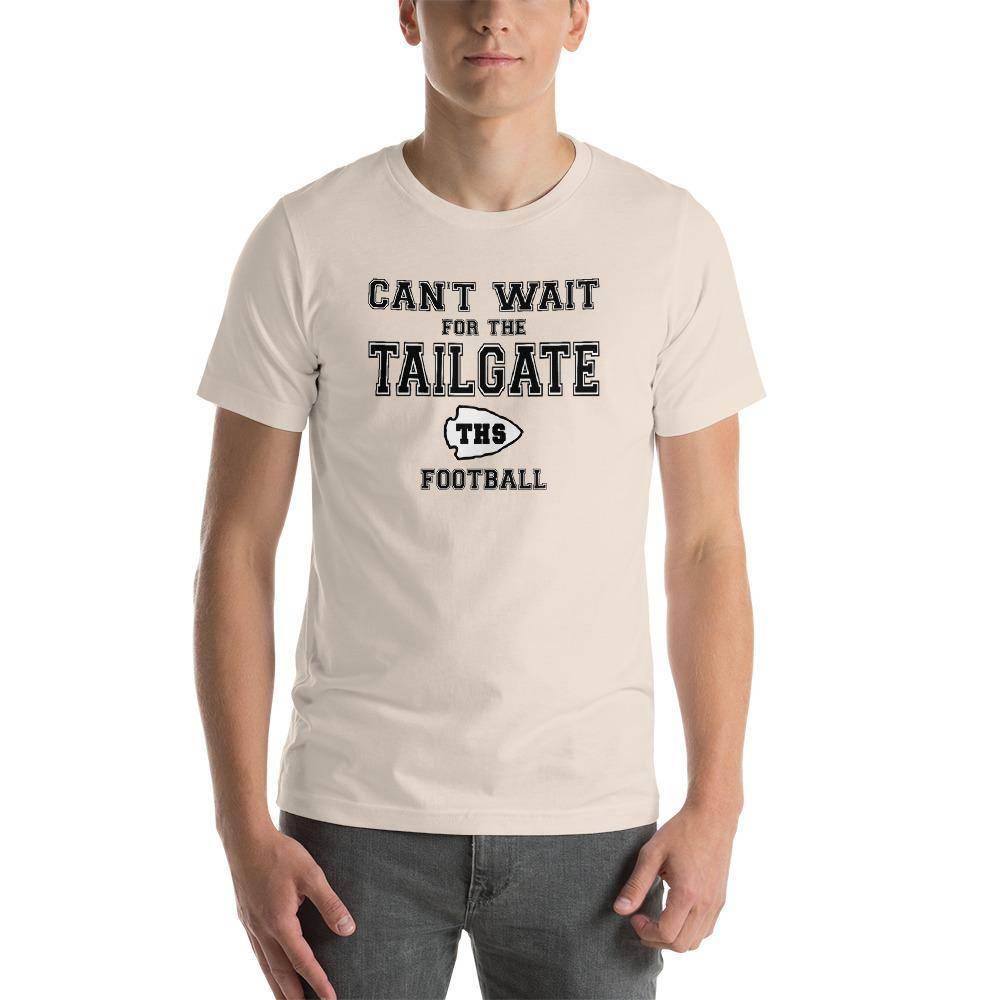 Terre Haute South HS Braves - Tailgate (black/white)  -  Short-Sleeve Unisex T-Shirt - EdgyHaute