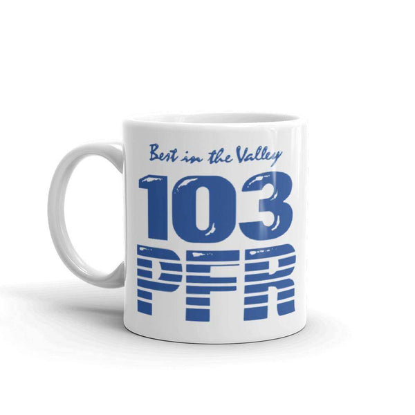 WPFR 103 (blue) - Terre Haute Indiana  -  Coffee Mug - EdgyHaute