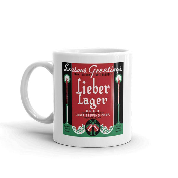 Seasons Greetings Lieber Lager - Indianapolis Indiana - Coffee Mug - EdgyHaute