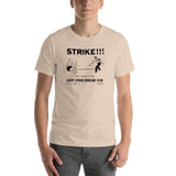 Lucky Strike Bowling Alley - Design 2 (black) - Clinton Indiana   -  Short-Sleeve Unisex T-Shirt - EdgyHaute