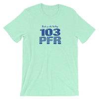 WPFR 103 (blue) - Terre Haute Indiana  -  Short-Sleeve Unisex T-Shirt - EdgyHaute