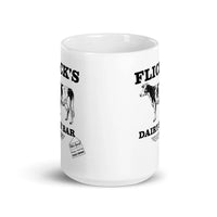Flick’s Drive-In / Dairy Bar - cow design - Brazil Indiana  -  Coffee Mug - EdgyHaute