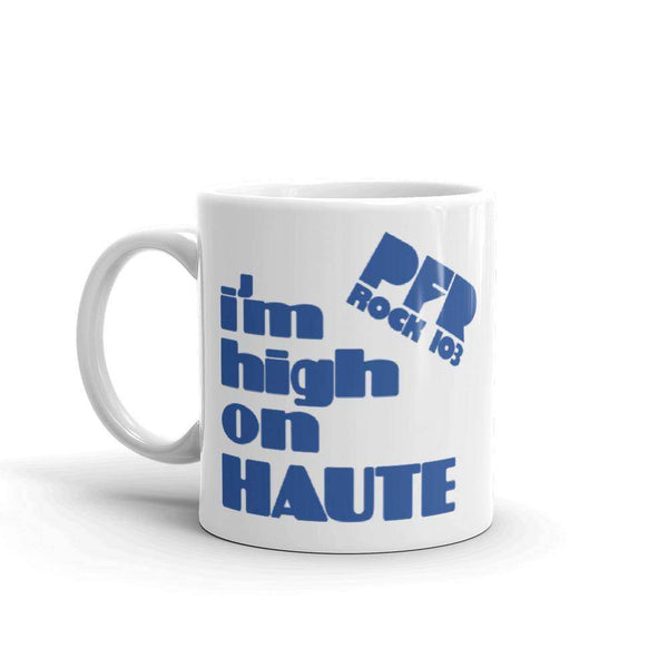 WPFR 103 - High on Haute (blue) - Terre Haute Indiana  -  Coffee Mug - EdgyHaute