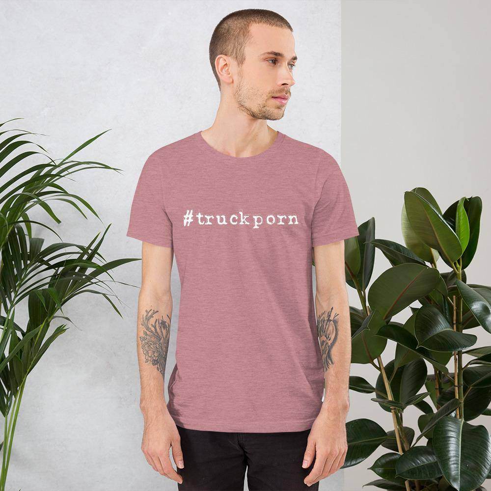 #truckporn (white)  -  Short-Sleeve Unisex T-Shirt - EdgyHaute