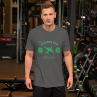 The Bomber Bar (green) - Terre Haute Indiana  -  Short-Sleeve Unisex T-Shirt - EdgyHaute