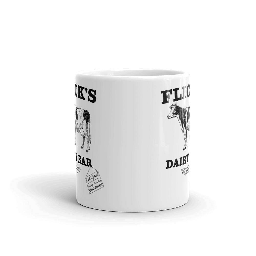 Flick’s Drive-In / Dairy Bar - cow design - Brazil Indiana  -  Coffee Mug - EdgyHaute