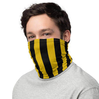 South Vermillion HS Wildcats Neck Gaiter - black/yellow stripes - EdgyHaute