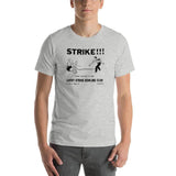 Lucky Strike Bowling Alley - Design 2 (black) - Clinton Indiana   -  Short-Sleeve Unisex T-Shirt - EdgyHaute