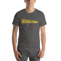 South Vermillion HS Wildcats - Banner (yellow)  -  Short-Sleeve Unisex T-Shirt - EdgyHaute