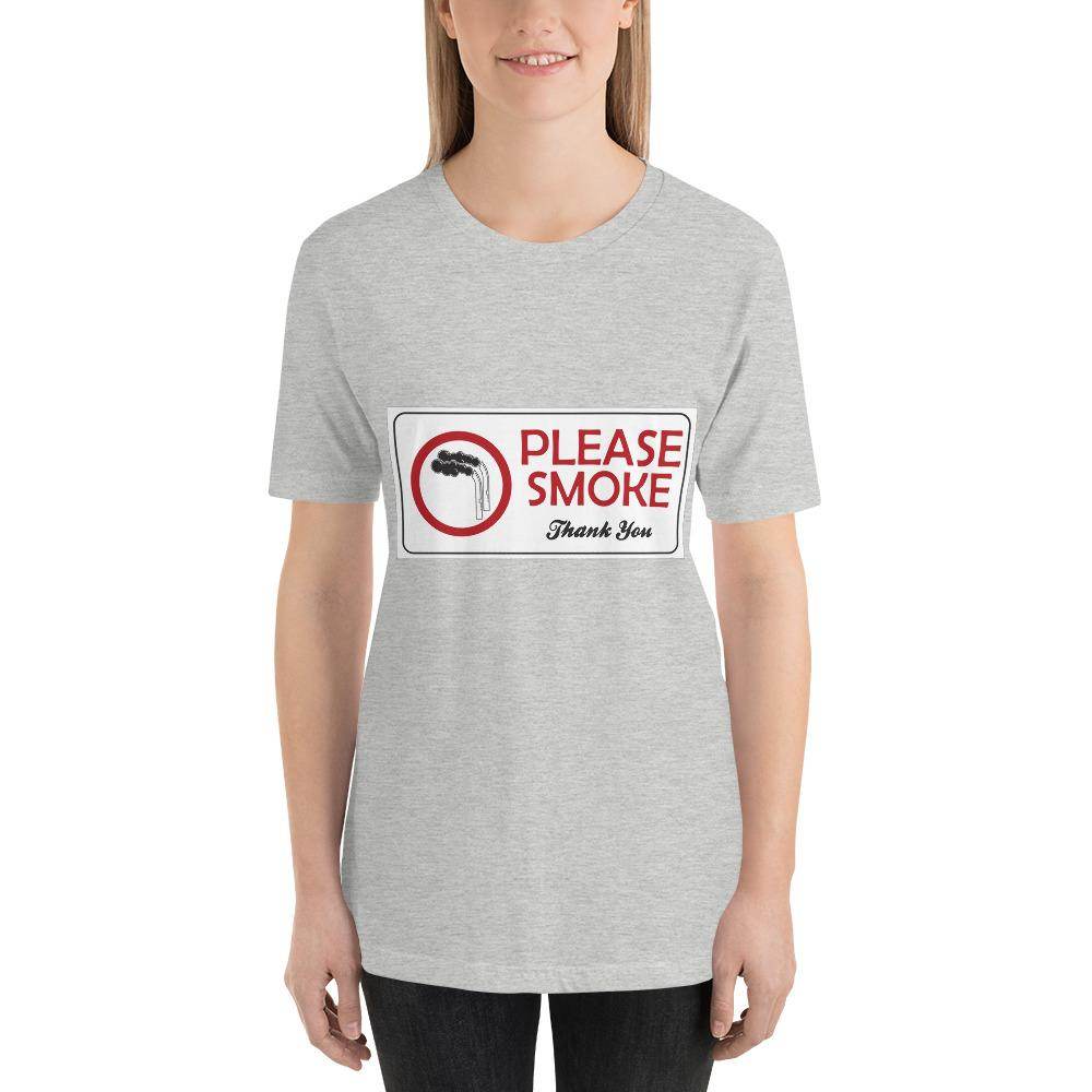 Please Smoke  -  Short-Sleeve Unisex T-Shirt - EdgyHaute