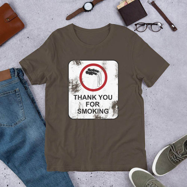 Thank You For Smoking (distressed)  -  Short-Sleeve Unisex T-Shirt - EdgyHaute