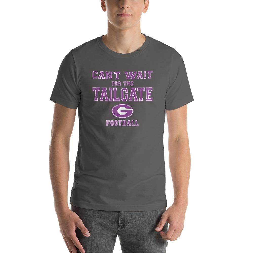 Greencastle HS Tiger Cubs - Tailgate (purple/white)  -  Short-Sleeve Unisex T-Shirt - EdgyHaute