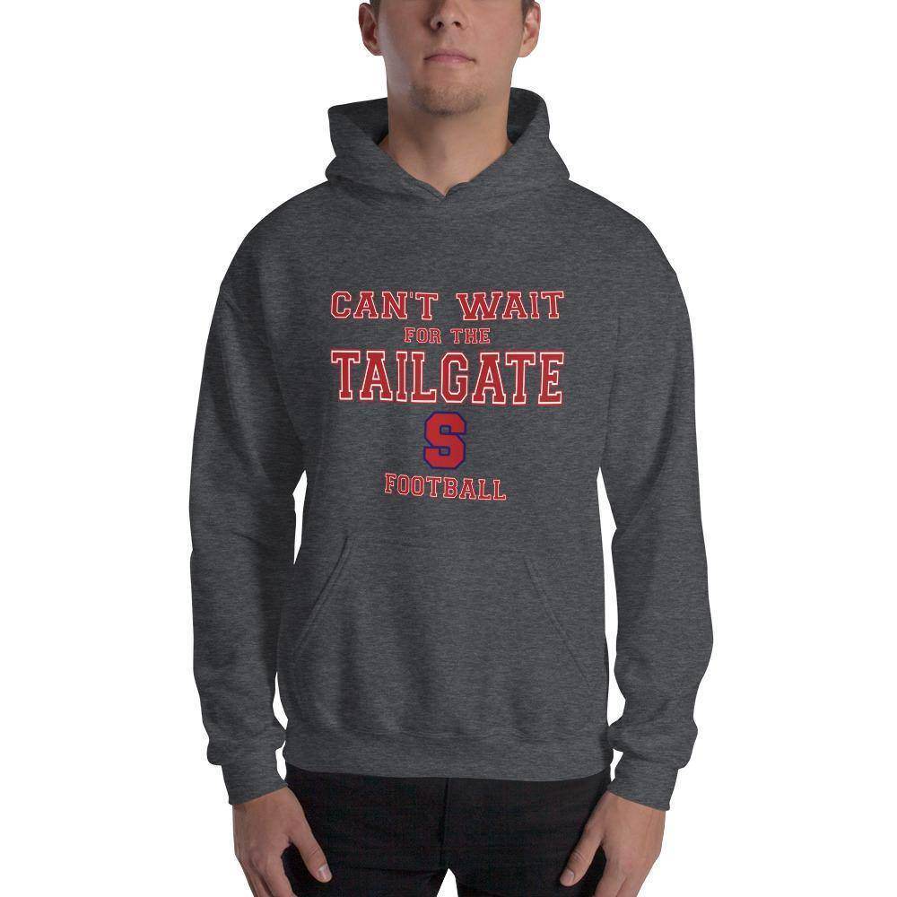 Seeger Memorial Jr.-Sr. HS Patriots - Tailgate (red/white/blue)  -  Hooded Sweatshirt - EdgyHaute