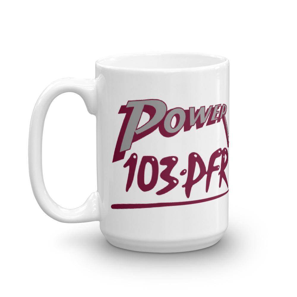 WPFR 103 - Power 103 (gray/maroon) - Terre Haute Indiana  -  Coffee Mug - EdgyHaute