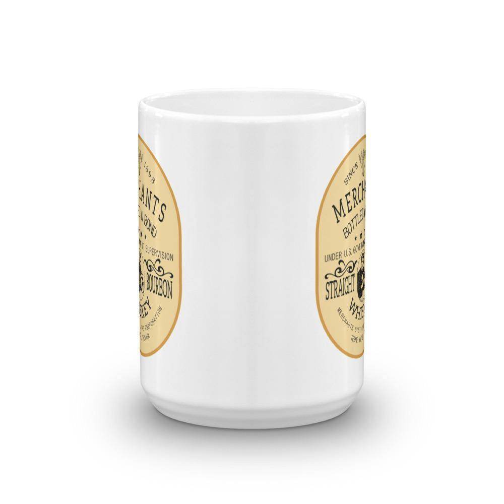 Deluxe Bourbon Whiskey / Merchants Distilling (design 2) - Terre Haute Indiana  -  Coffee Mug - EdgyHaute