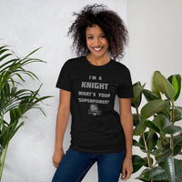 Northview HS Knights - Superpower (gray)  -  Short-Sleeve Unisex T-Shirt - EdgyHaute