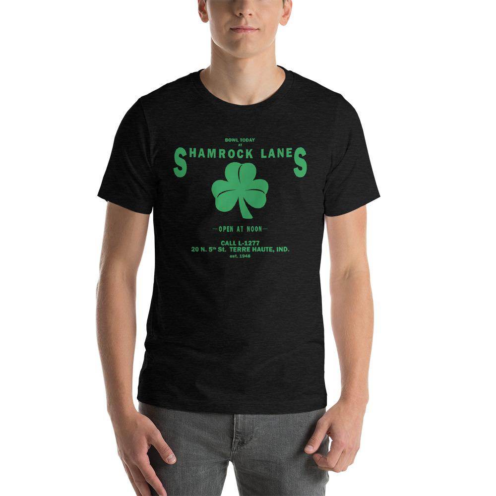 Shamrock Lanes (green)- Terre Haute Indiana  -  Short-Sleeve Unisex T-Shirt - EdgyHaute