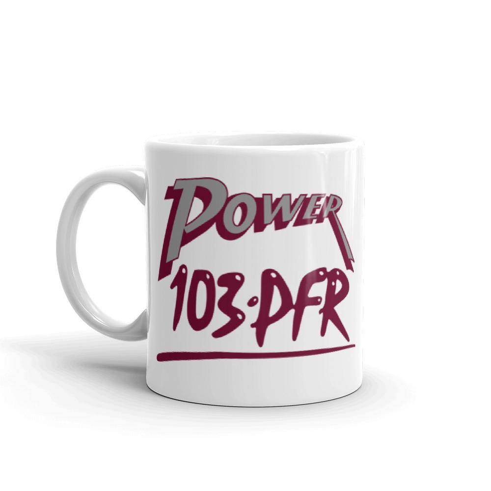 WPFR 103 - Power 103 (gray/maroon) - Terre Haute Indiana  -  Coffee Mug - EdgyHaute