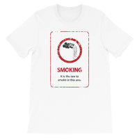 It's The Law To Smoke (distressed)  -  Short-Sleeve Unisex T-Shirt - EdgyHaute