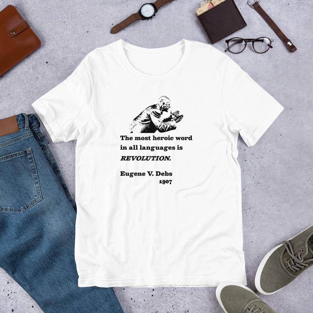 Eugene V. Debs - Design 4 (black)  -  Short-Sleeve Unisex T-Shirt - EdgyHaute