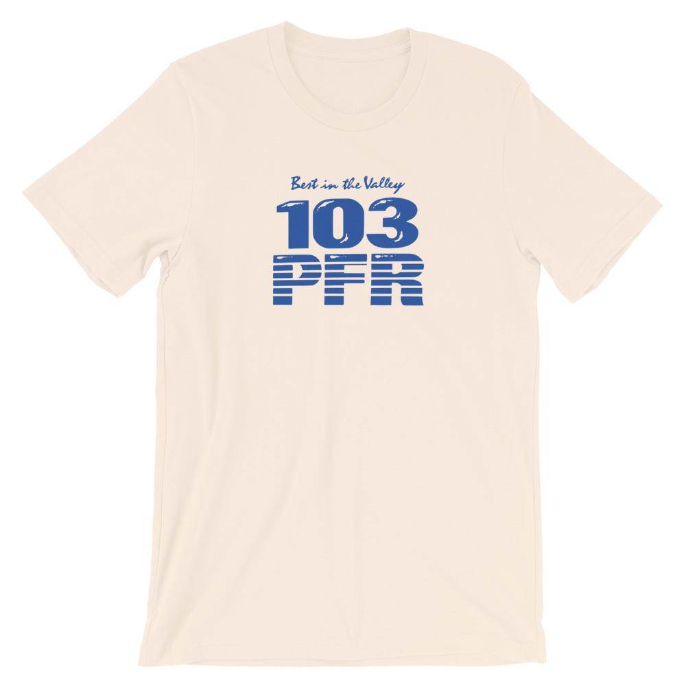 WPFR 103 (blue) - Terre Haute Indiana  -  Short-Sleeve Unisex T-Shirt - EdgyHaute