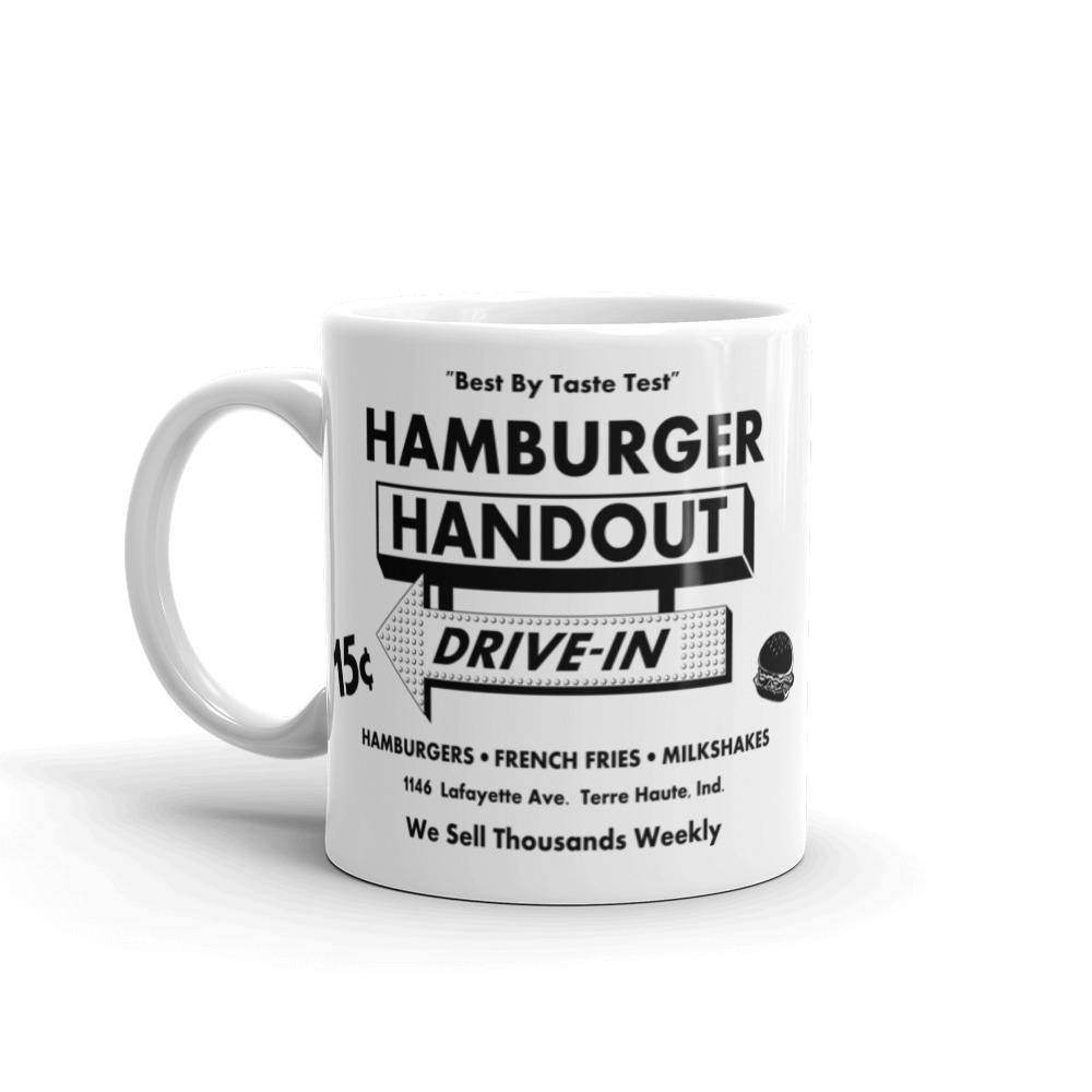 Hamburger Handout Drive-In - Terre Haute Indiana  -  Coffee Mug - EdgyHaute