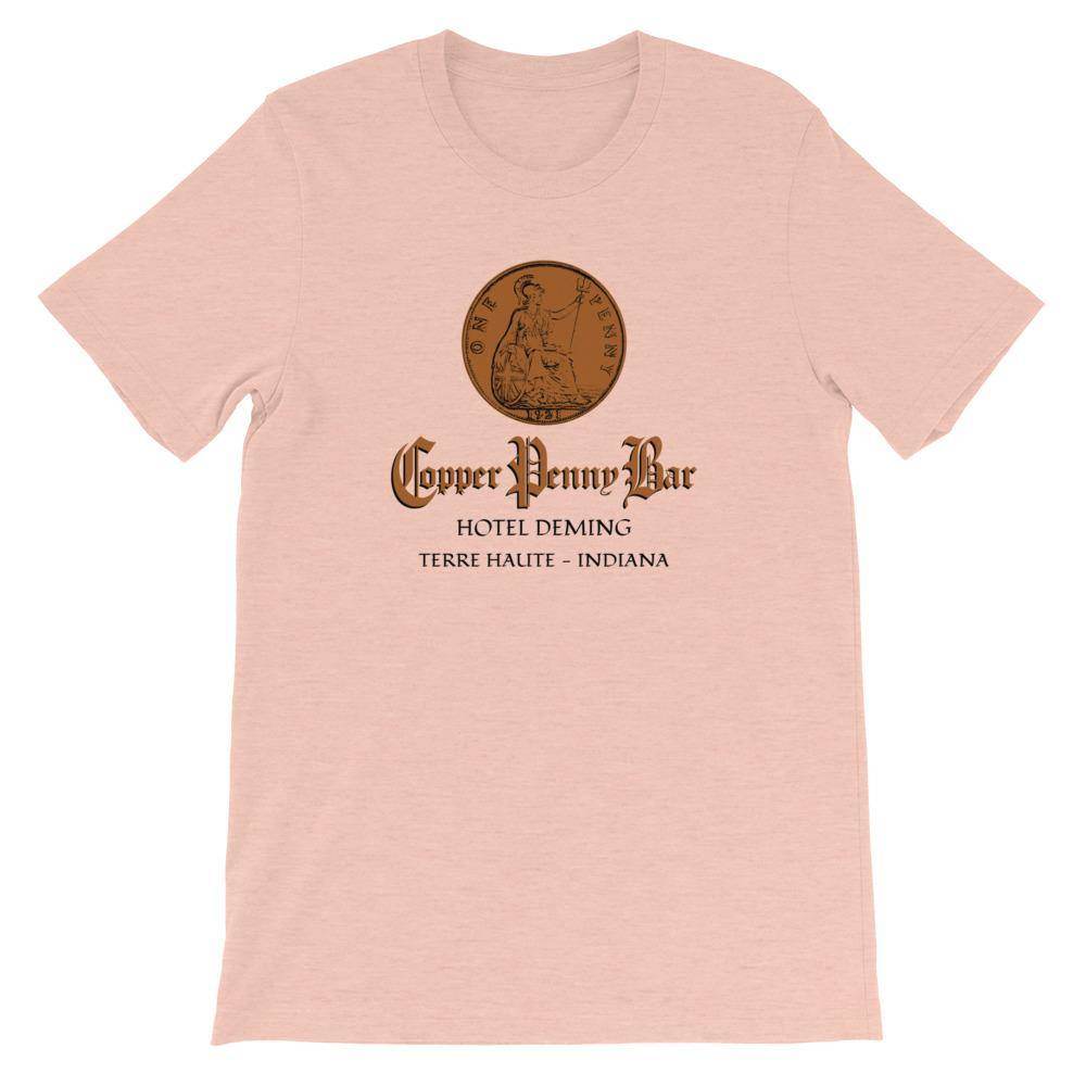 Copper Penny Bar - Terre Haute Indiana - Short-Sleeve Unisex T-Shirt - EdgyHaute