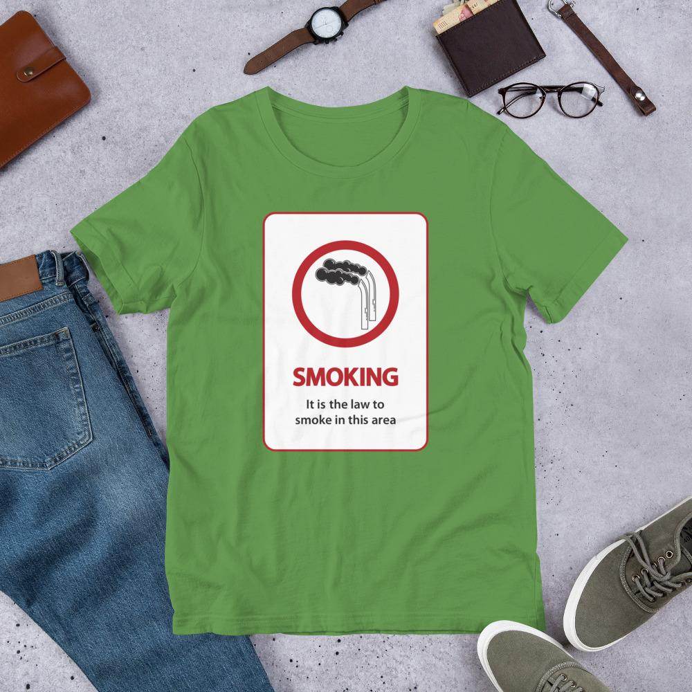 It's The Law To Smoke  -  Short-Sleeve Unisex T-Shirt - EdgyHaute