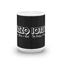 WZZQ 107.5 (white with black background) - Terre Haute Indiana  -  Coffee Mug - EdgyHaute