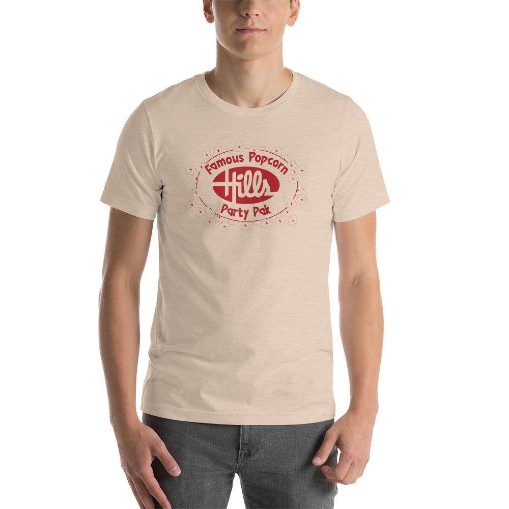 Hills Department Store - Popcorn Party Pak (red) - Terre Haute Indiana  -  Short-Sleeve Unisex T-Shirt - EdgyHaute