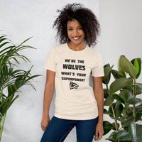 Parke Heritage HS Wolves - Superpower (black)  -  Short-Sleeve Unisex T-Shirt - EdgyHaute