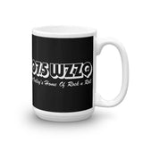 WZZQ 107.5 (white with black background) - Terre Haute Indiana  -  Coffee Mug - EdgyHaute