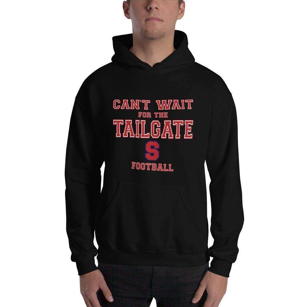 Seeger Memorial Jr.-Sr. HS Patriots - Tailgate (red/white/blue)  -  Hooded Sweatshirt - EdgyHaute