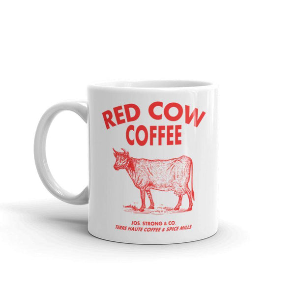 Red Cow Coffee - Terre Haute Indiana  -  Coffee Mug - EdgyHaute