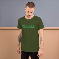 West Vigo HS Vikings - Banner (green)  -  Short-Sleeve Unisex T-Shirt - EdgyHaute