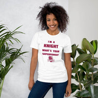 Northview HS Knights - Superpower (maroon)  -  Short-Sleeve Unisex T-Shirt - EdgyHaute