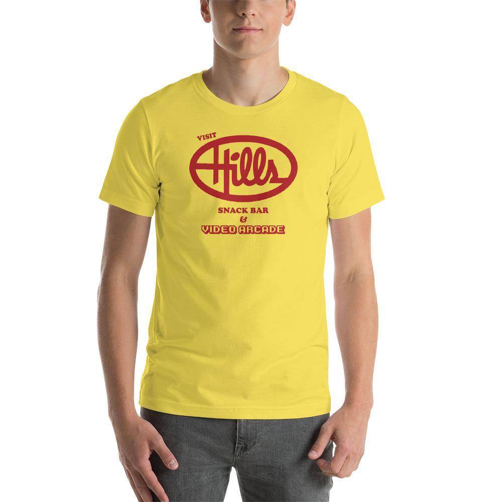 Hills Department Store Snack Bar (red) - Terre Haute Indiana  -  Short-Sleeve Unisex T-Shirt - EdgyHaute