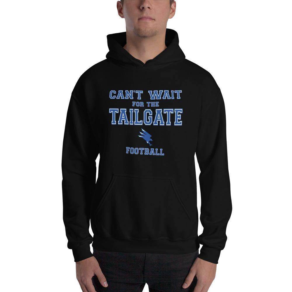 North Vermillion Jr/Sr HS Falcons - Tailgate (blue/white)  -  Hooded Sweatshirt - EdgyHaute