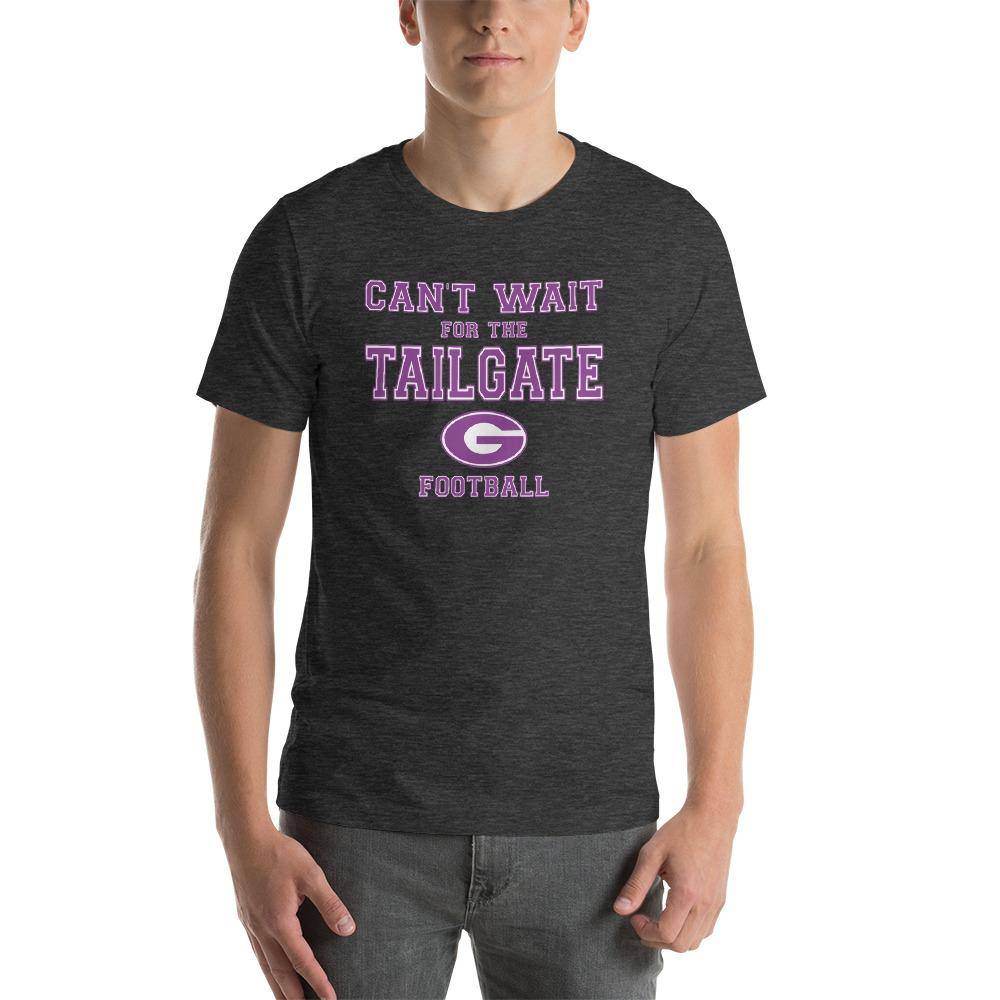 Greencastle HS Tiger Cubs - Tailgate (purple/white)  -  Short-Sleeve Unisex T-Shirt - EdgyHaute