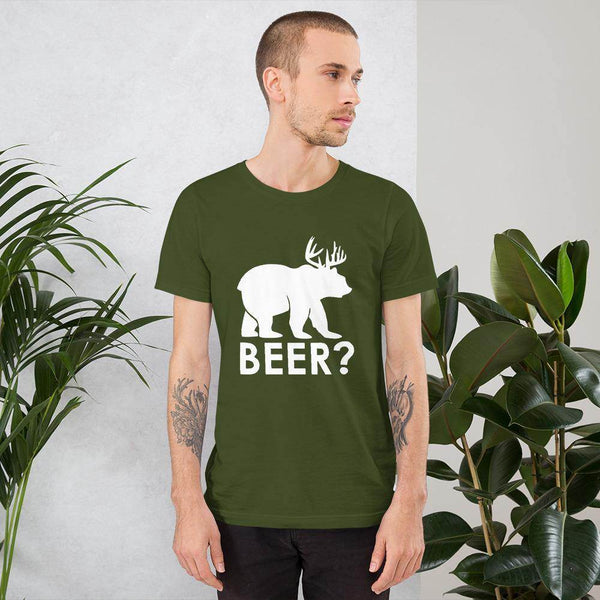 Beer? (white)  -   Short-Sleeve Unisex T-Shirt - EdgyHaute